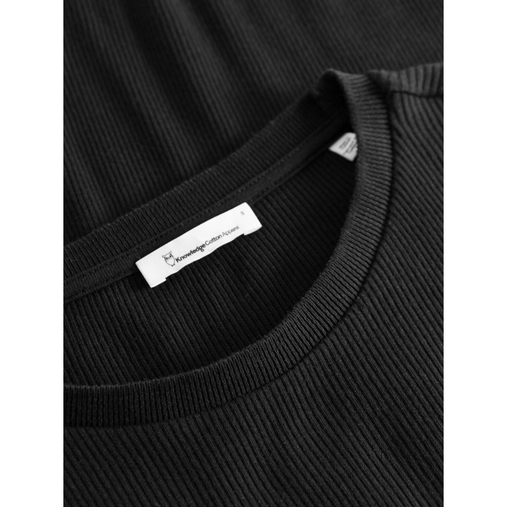 Rib long sleeve t-shirt - Black Jet