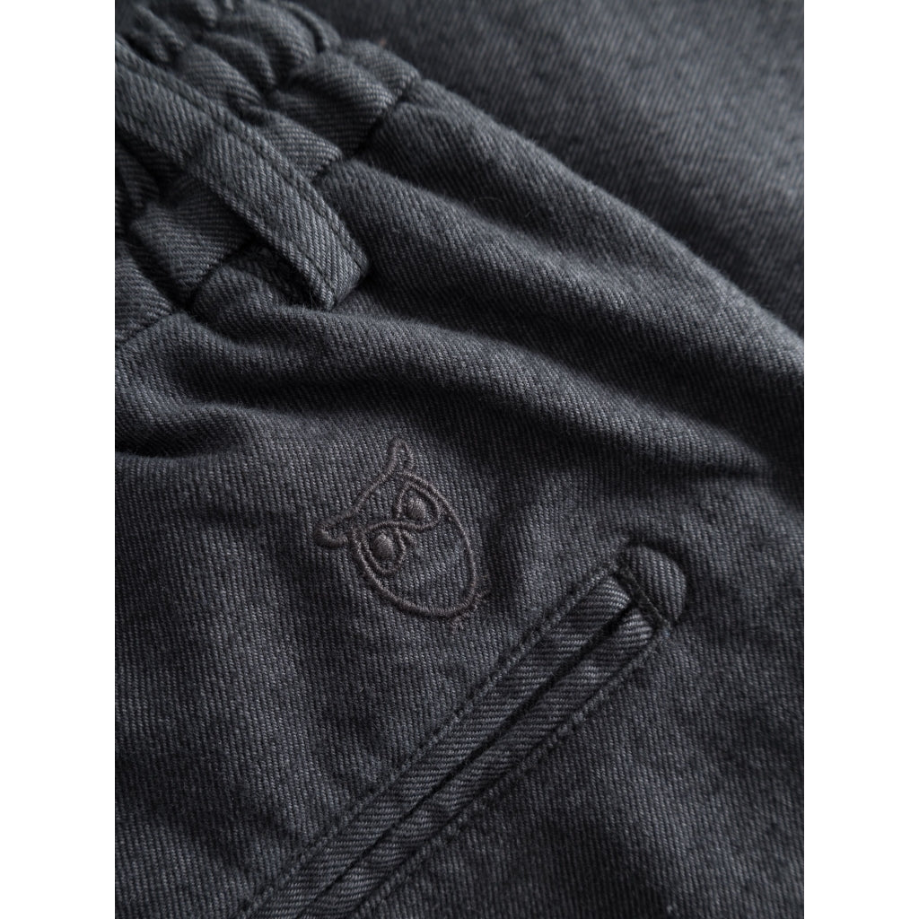 FIG Loose Flannel Chino Pants - GOTS/Vegan - Gray Pinstripe