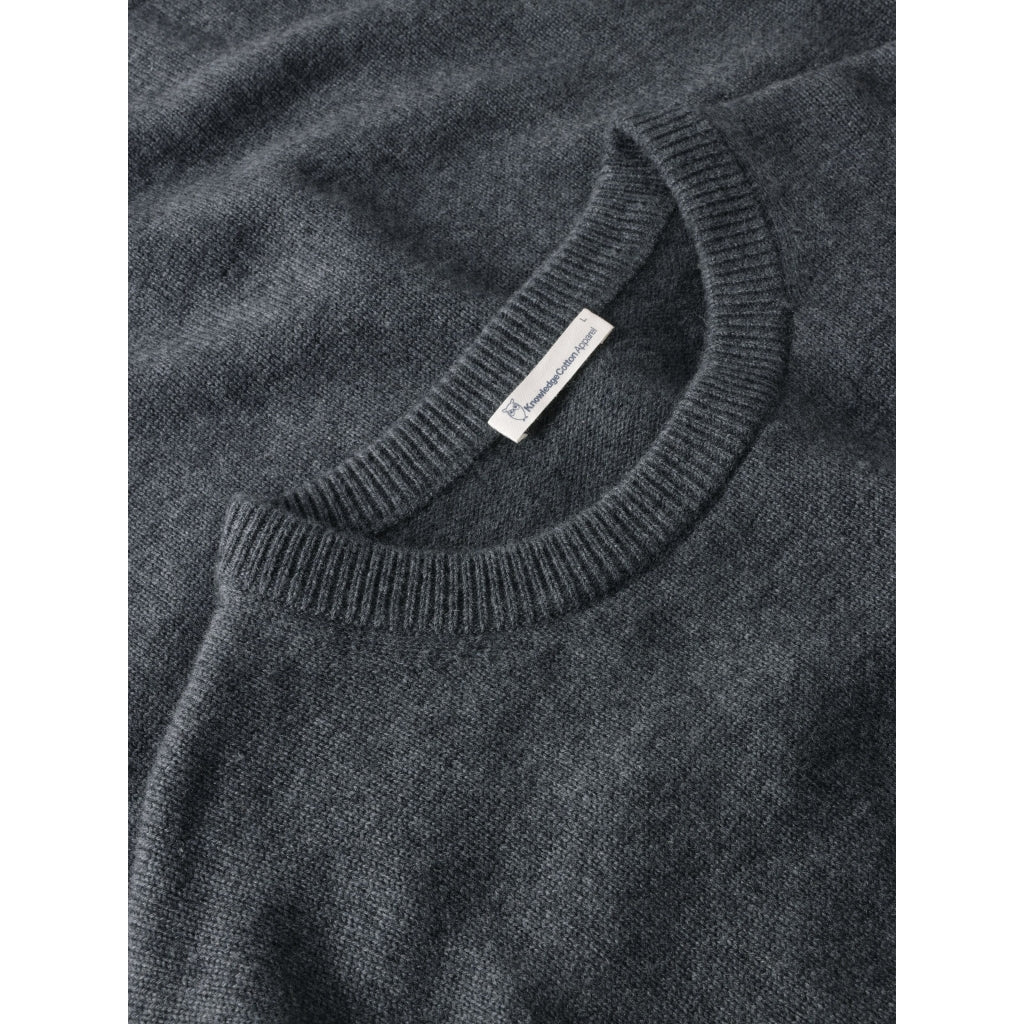 Cashmere Crew Neck Knit RWS - Dark Grey Melange