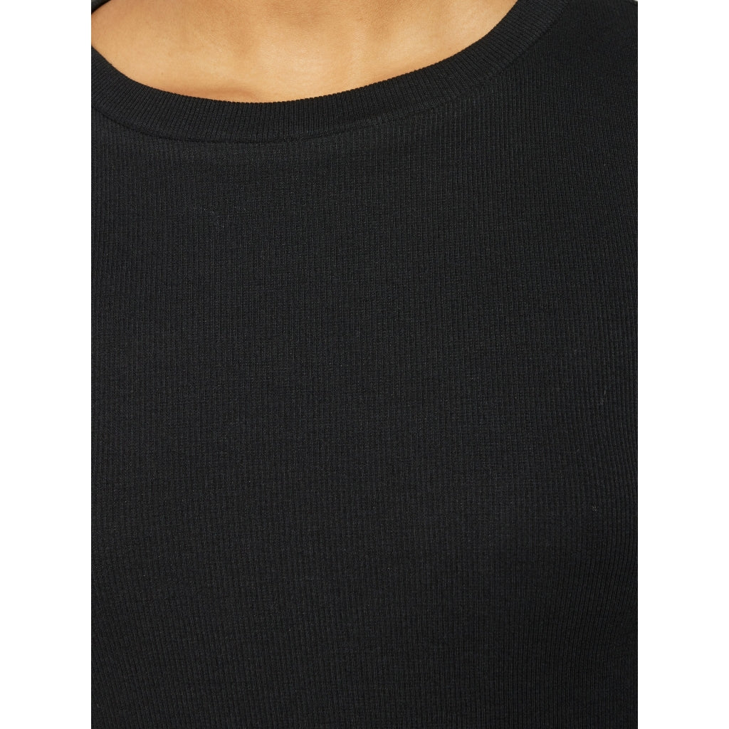 Rib long sleeve t-shirt - Black Jet
