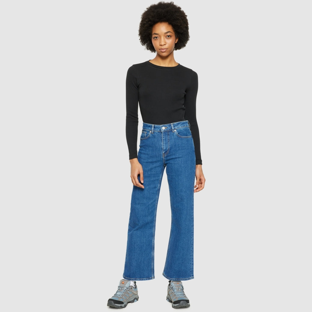 Rib long sleeve t-shirt - Black Jet