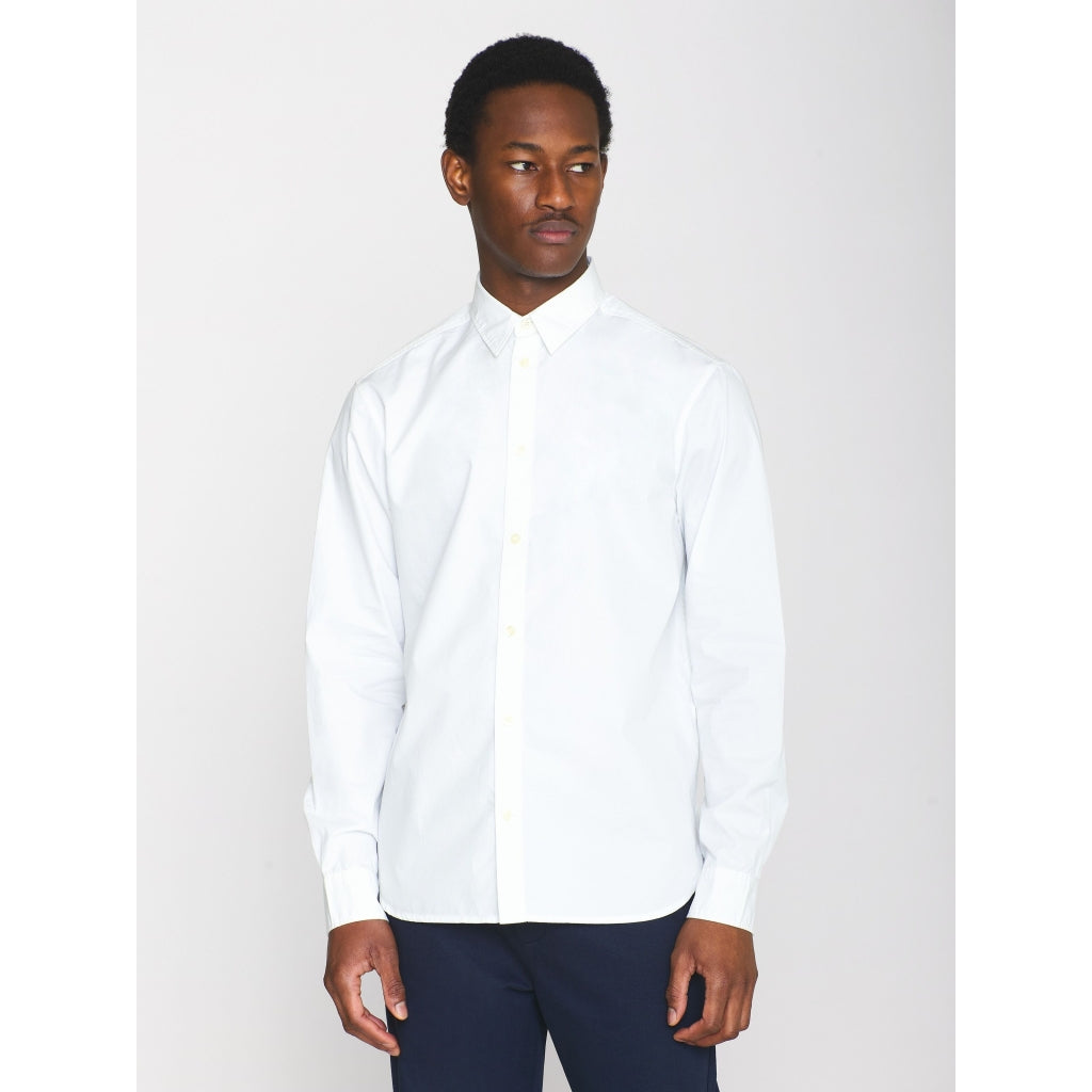 ALF regular crispy cotton shirt - GOTS/Vegan - Bright White