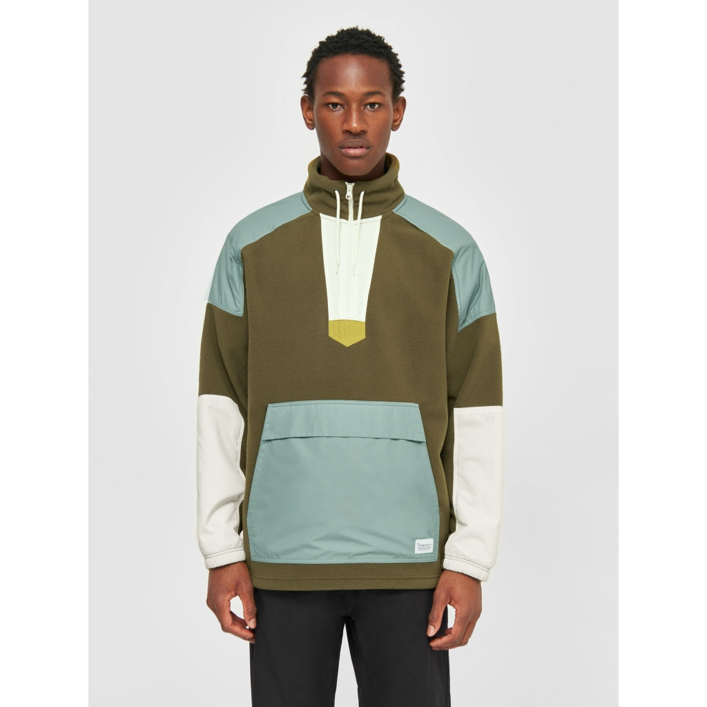 Fleece Anorak - GRS/Vegan - Dark Olive