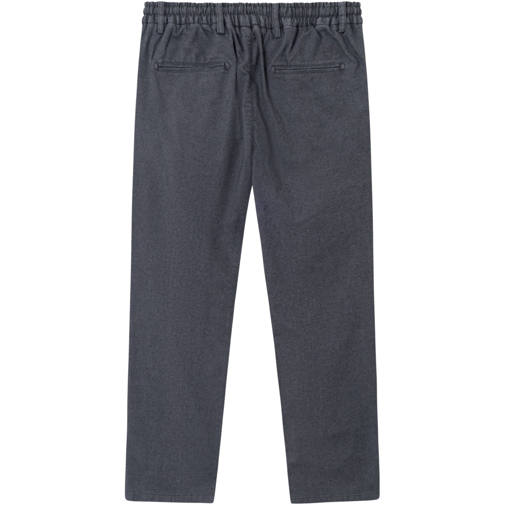 FIG Loose Flannel Chino Pants - GOTS/Vegan - Gray Pinstripe