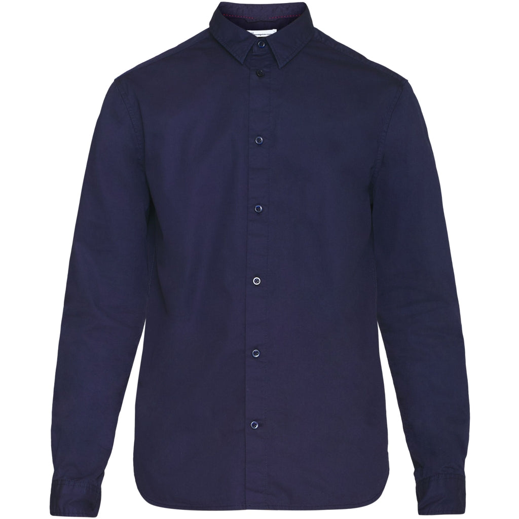 ALF regular crispy cotton shirt - GOTS/Vegan - Total Eclipse