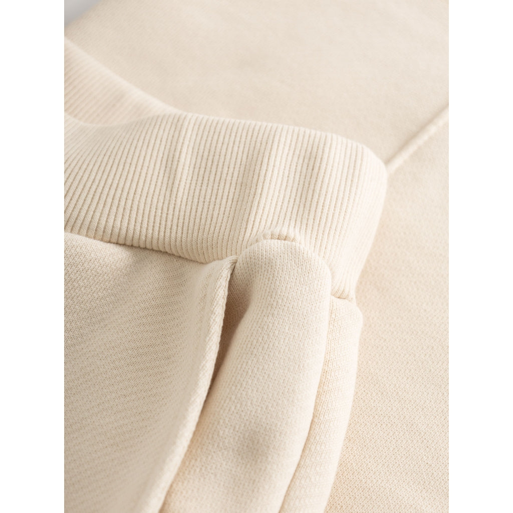 POSEY Wide High-Rise Sweat Elastic Waistband Pants - Buttercream