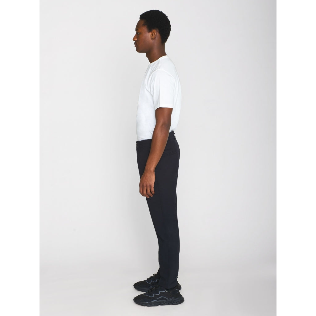 CHUCK regular chino twill pants - GOTS/Vegan - Black Jet