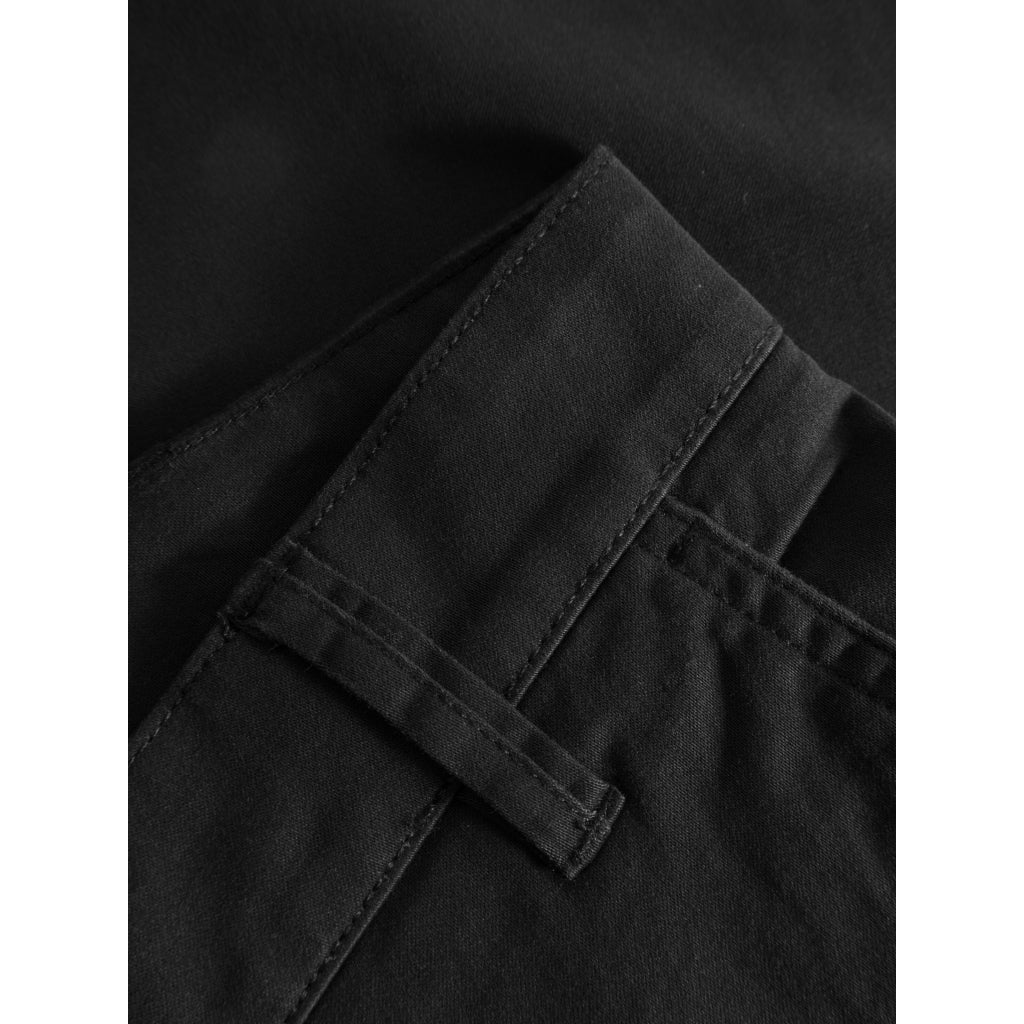 LUCA slim twill chino pants - GOTS/Vegan - Black Jet