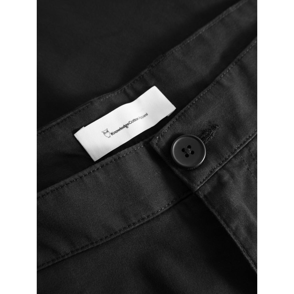 LUCA slim twill chino pants - GOTS/Vegan - Black Jet