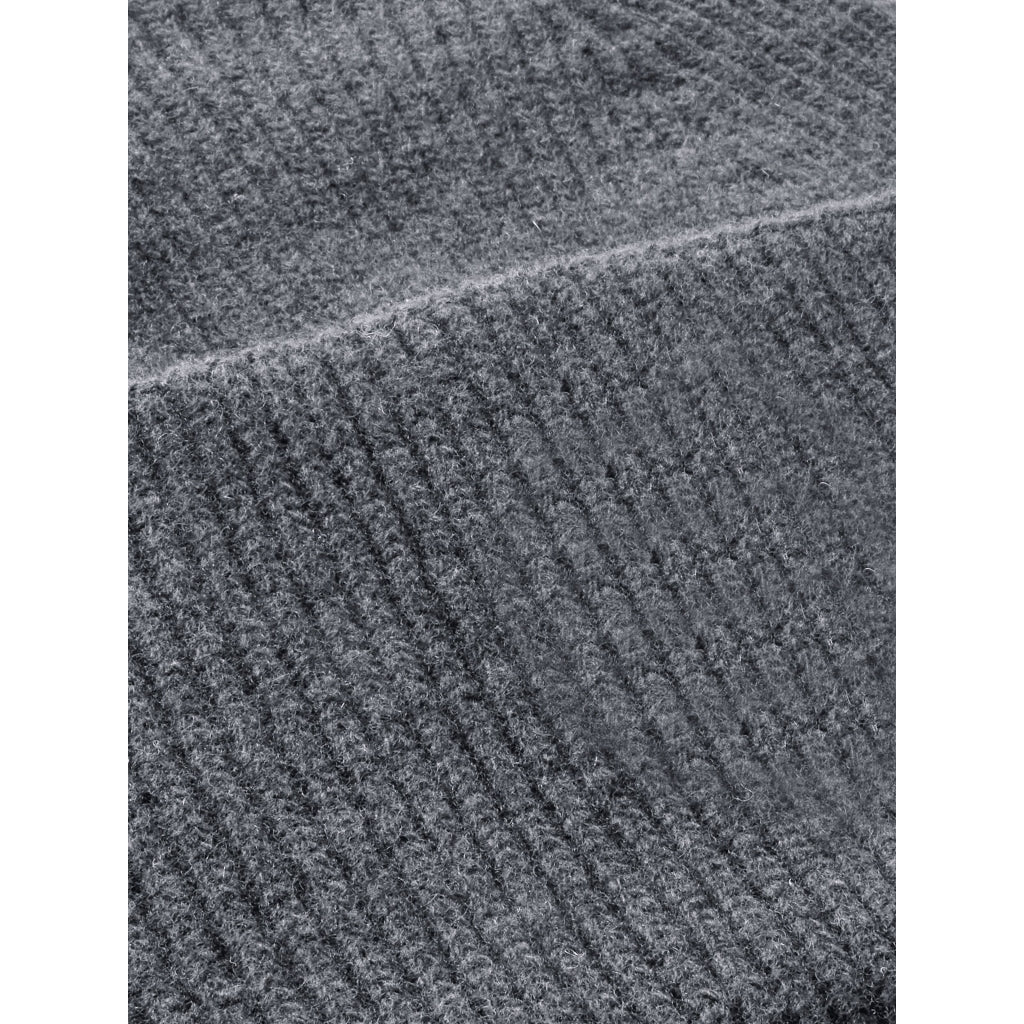 Cashmere Rib Beanie RWS - Dark Grey Melange