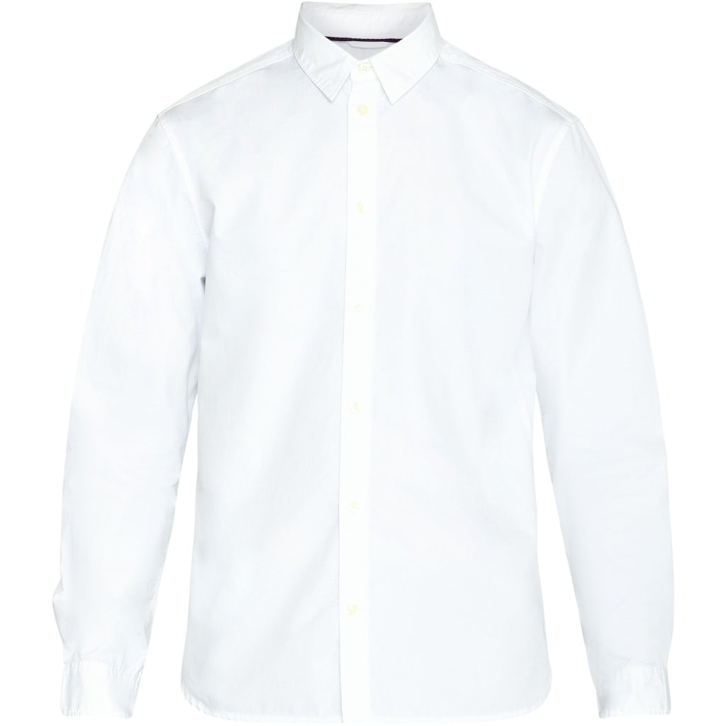 ALF regular crispy cotton shirt - GOTS/Vegan - Bright White