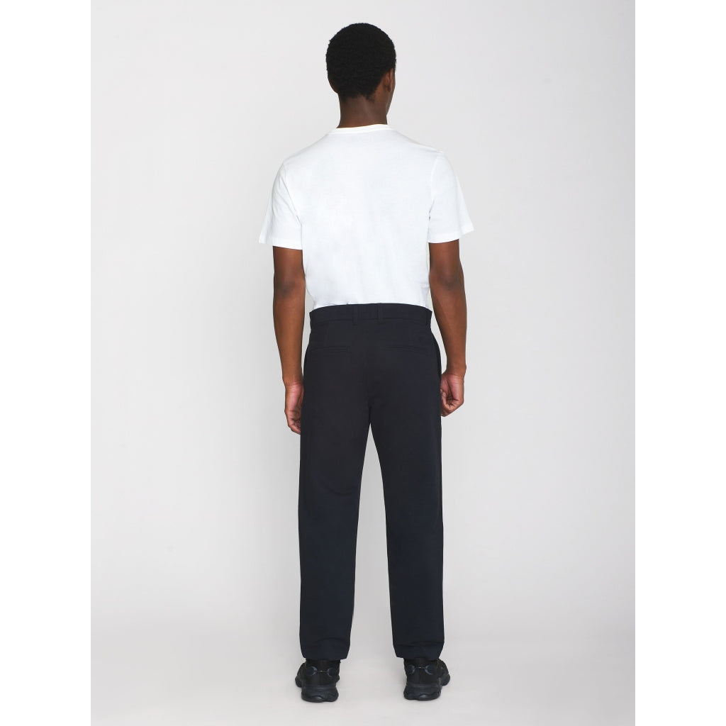 CHUCK regular chino twill pants - GOTS/Vegan - Black Jet