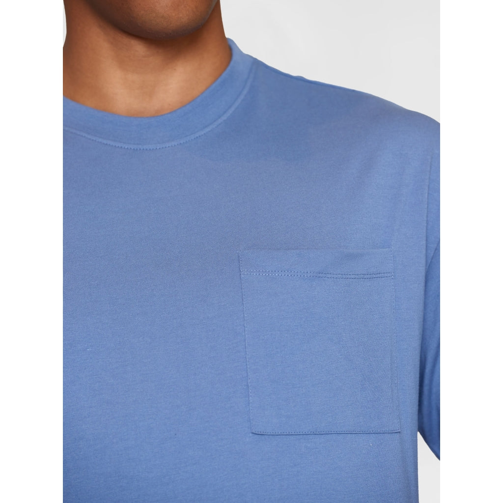 Loose fit heavy single t-shirt - OCS/Vegan - Moonlight Blue