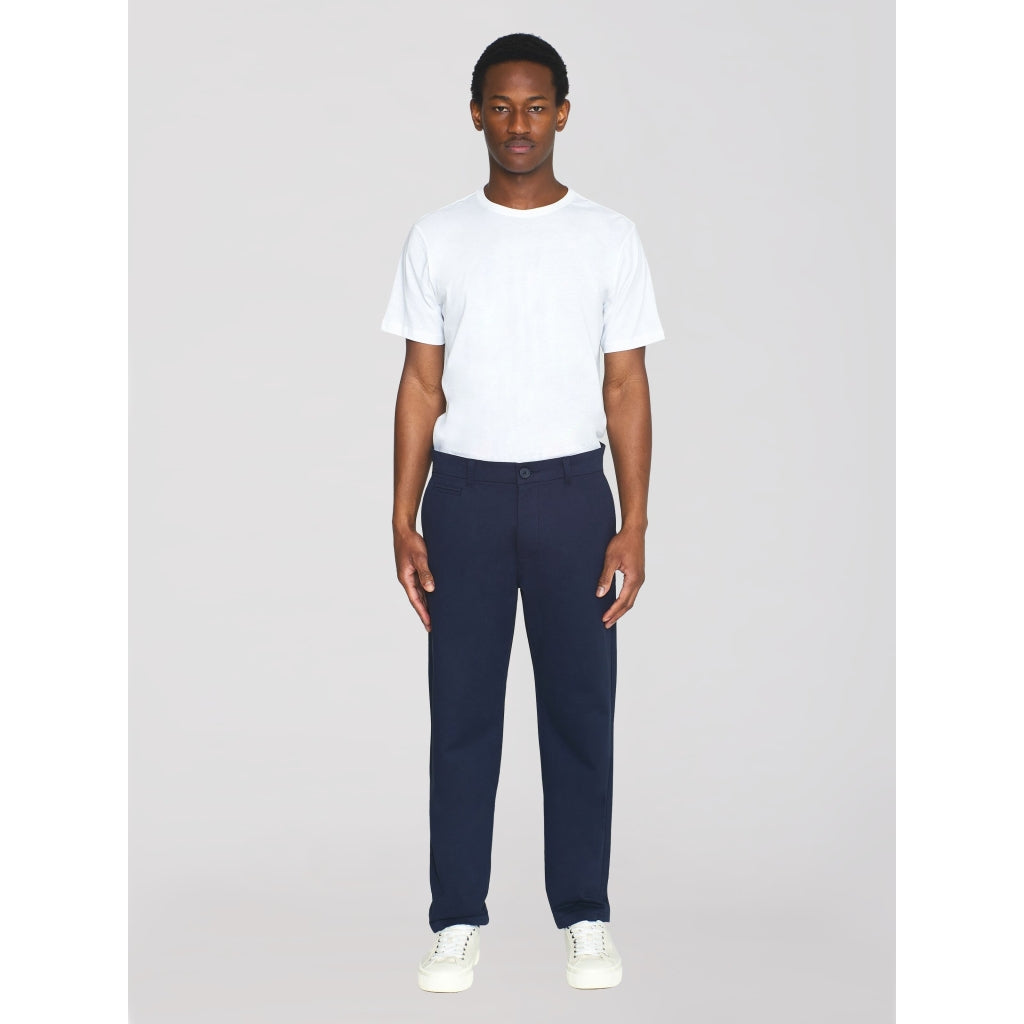 CHUCK regular chino twill pants - GOTS/Vegan - Total Eclipse