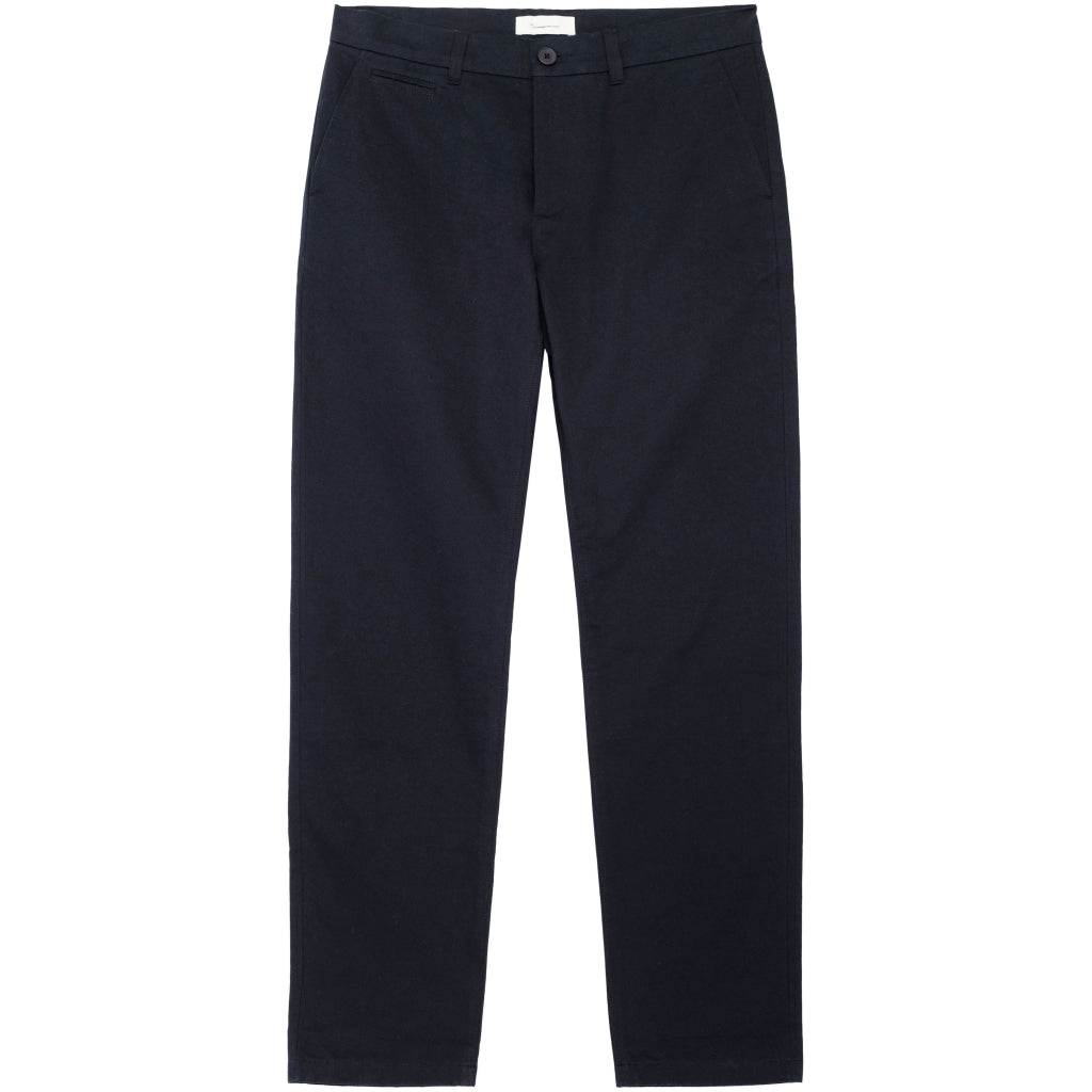 CHUCK regular chino twill pants - GOTS/Vegan - Black Jet