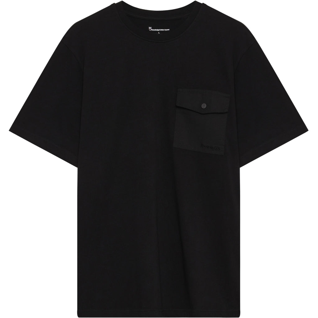 Organic Cotton Pocket T-shirt GOTS - Black Jet