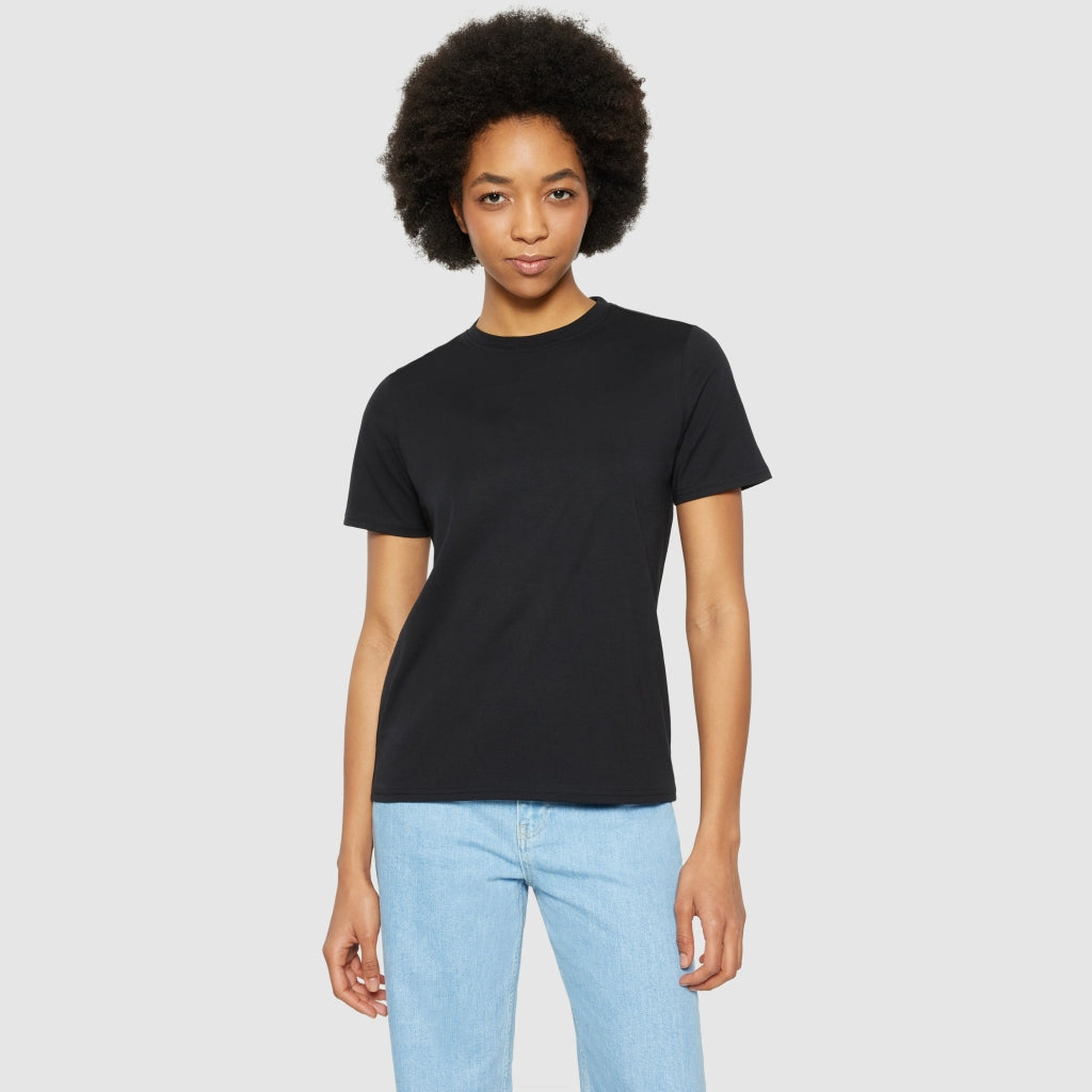Basic pima cotton t-shirt - GOTS/Vegan - Black Jet