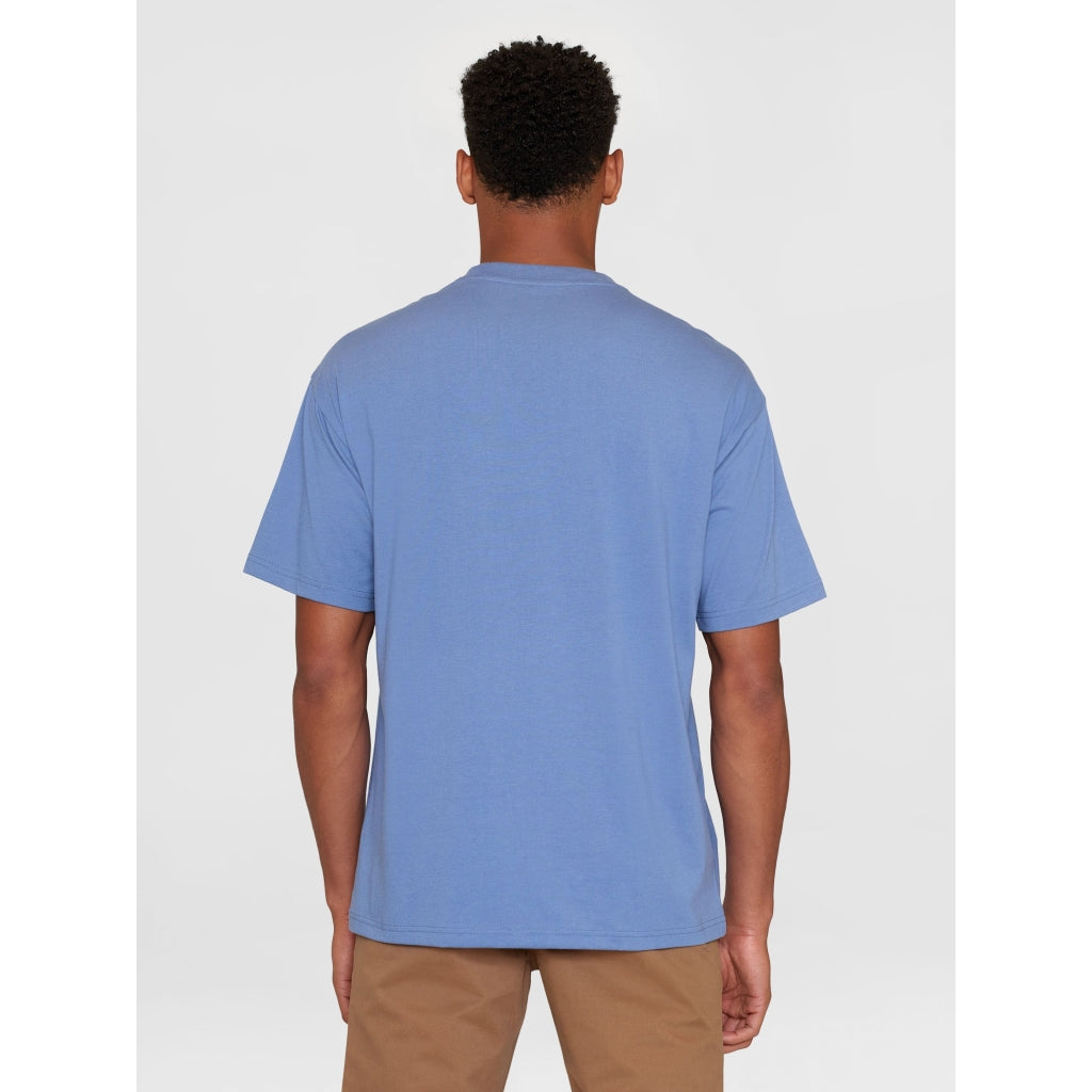Loose fit heavy single t-shirt - OCS/Vegan - Moonlight Blue