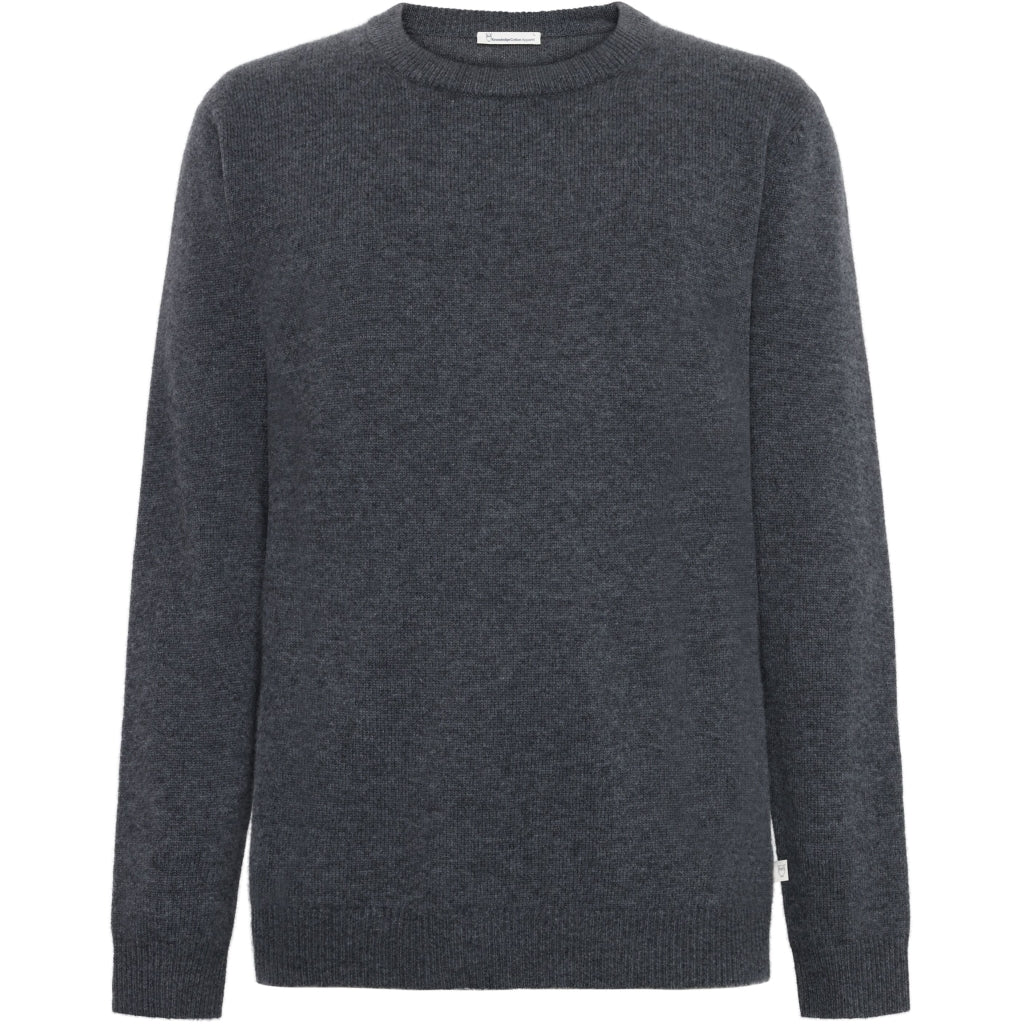 Cashmere Crew Neck Knit RWS - Dark Grey Melange