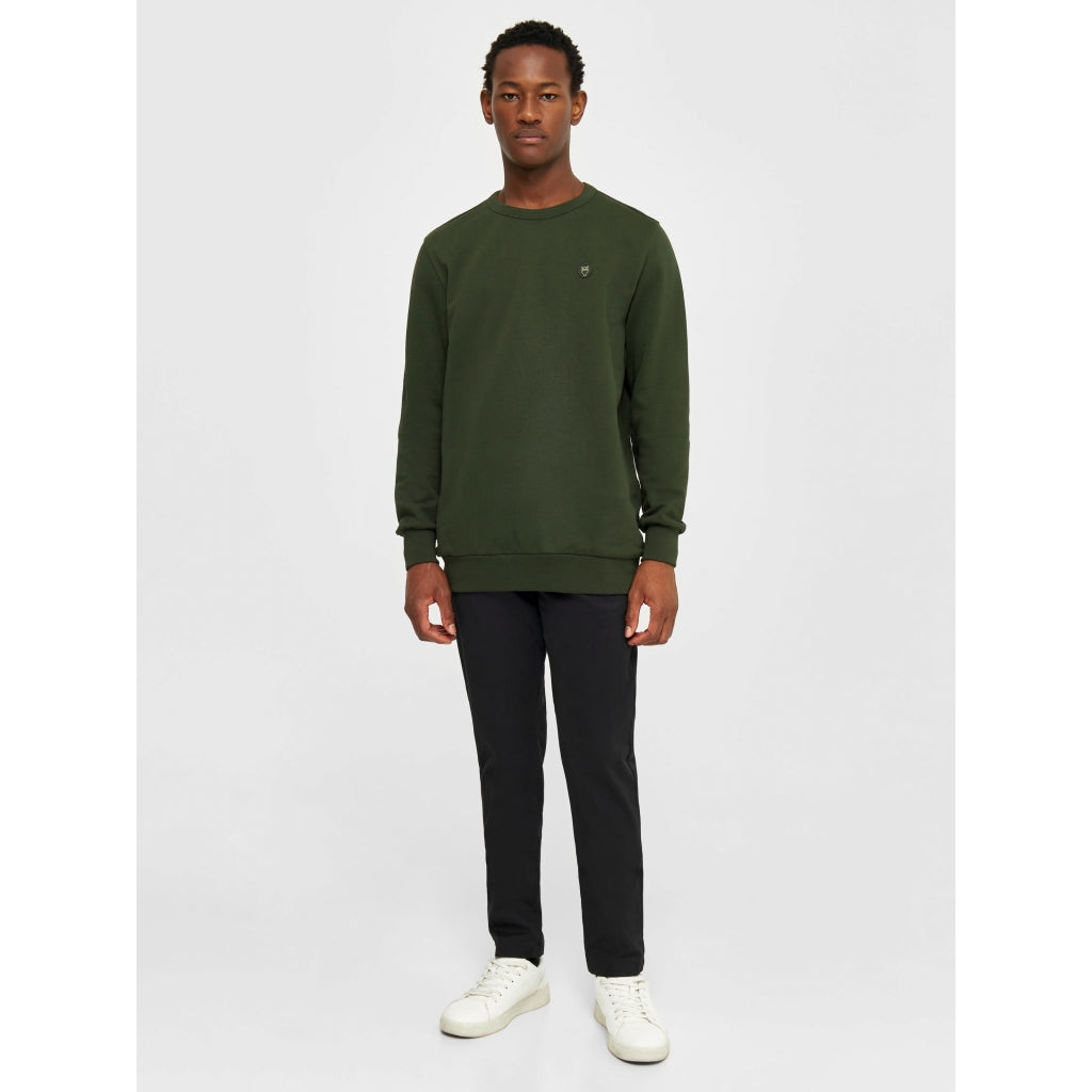 LUCA slim twill chino pants - GOTS/Vegan - Black Jet