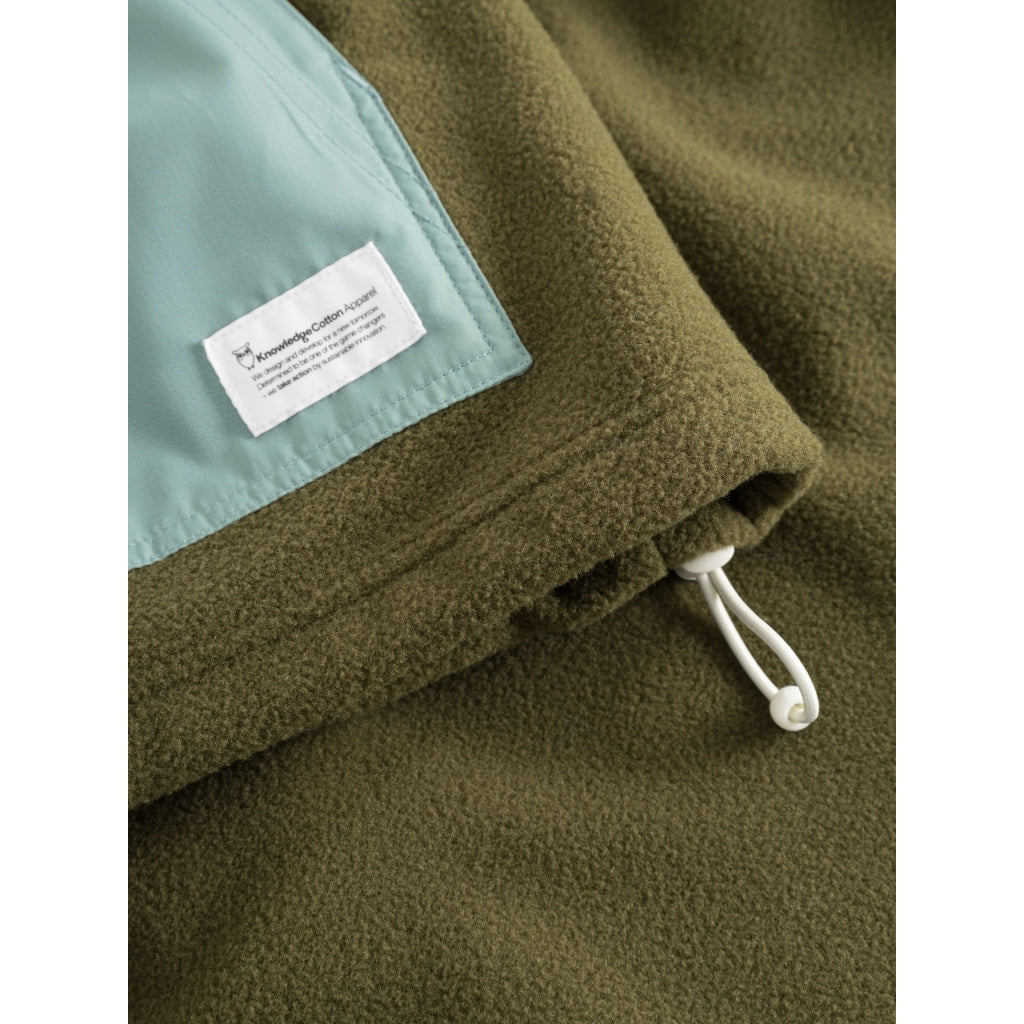 Fleece Anorak - GRS/Vegan - Dark Olive