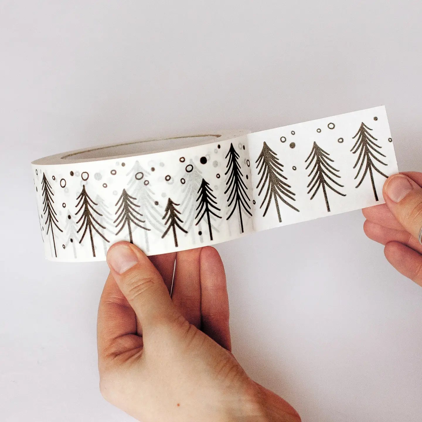 White Packing Tape - Fir Print