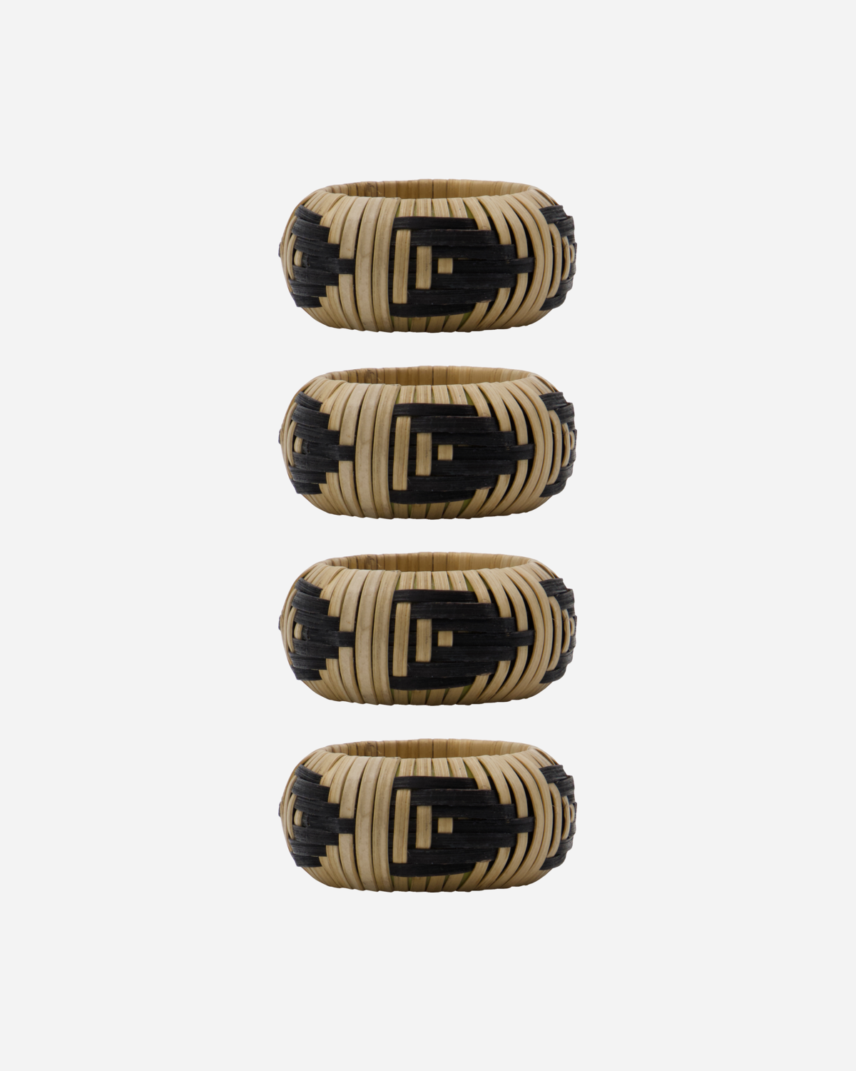 BAM Napkin Rings - Nature & Black