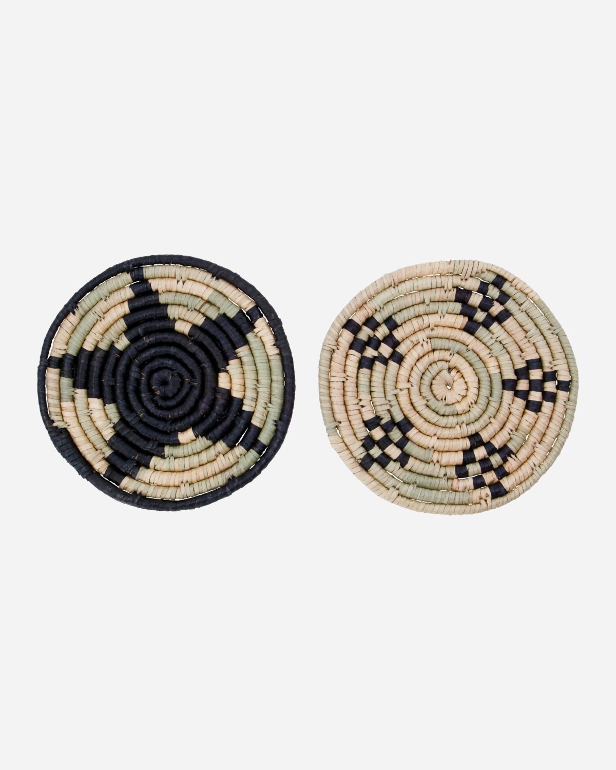 Trivet Thea - Natural & Black - Set of 2