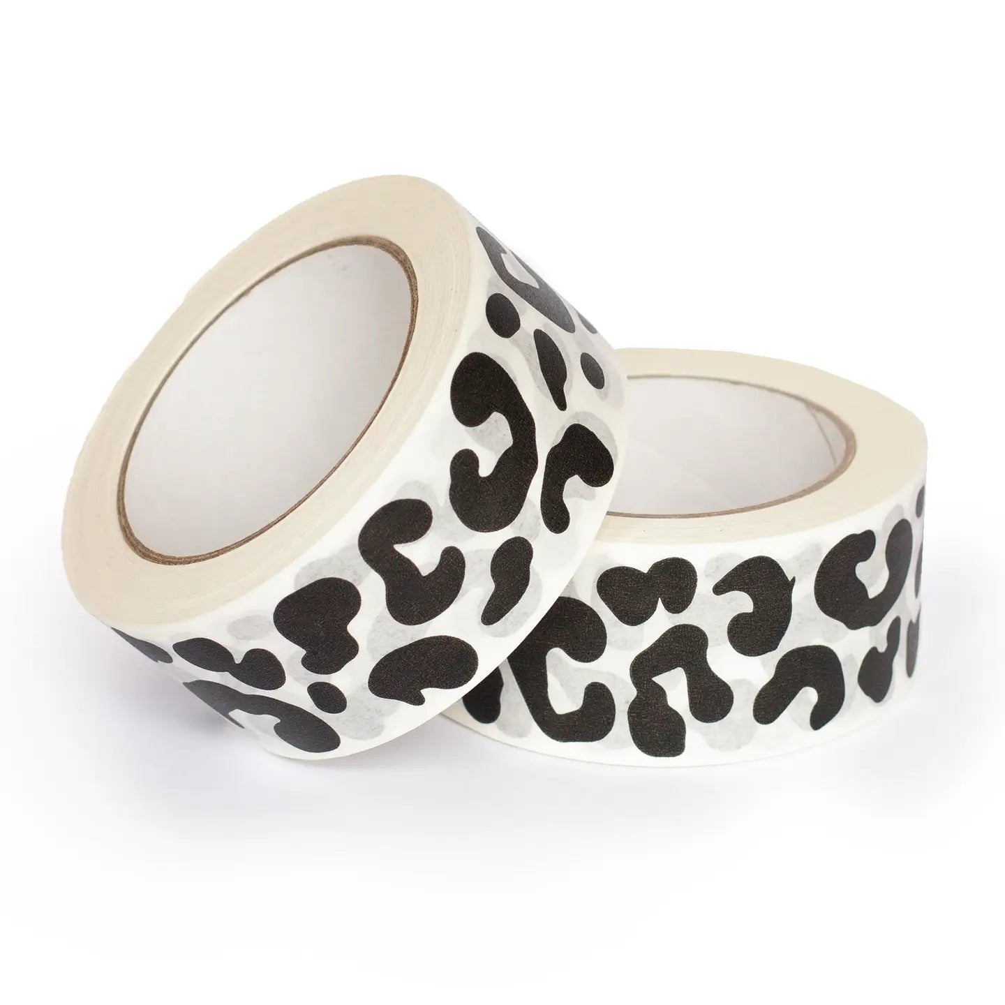 White Packing Tape - Leopard Print