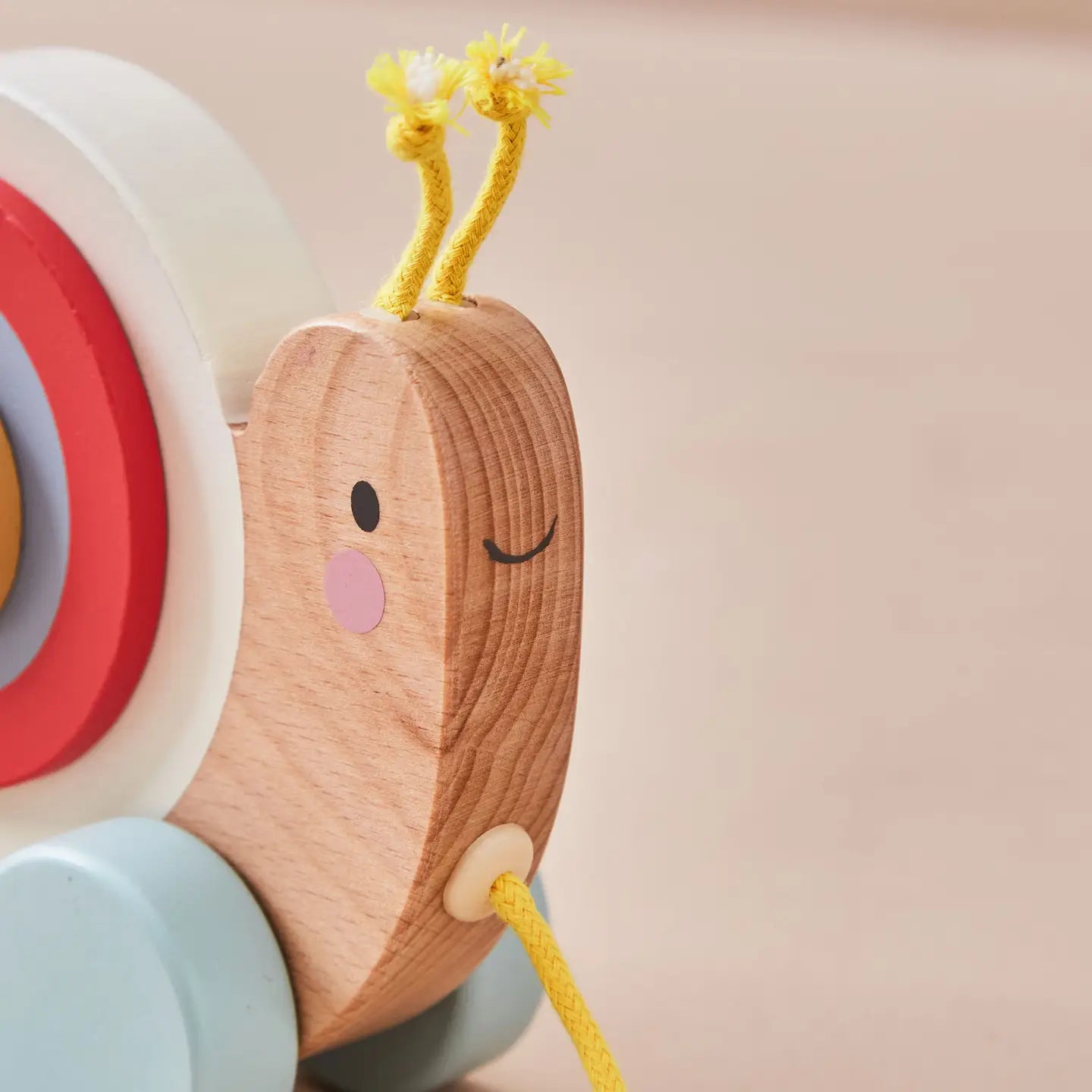 Wooden Pull Along Snail Toy