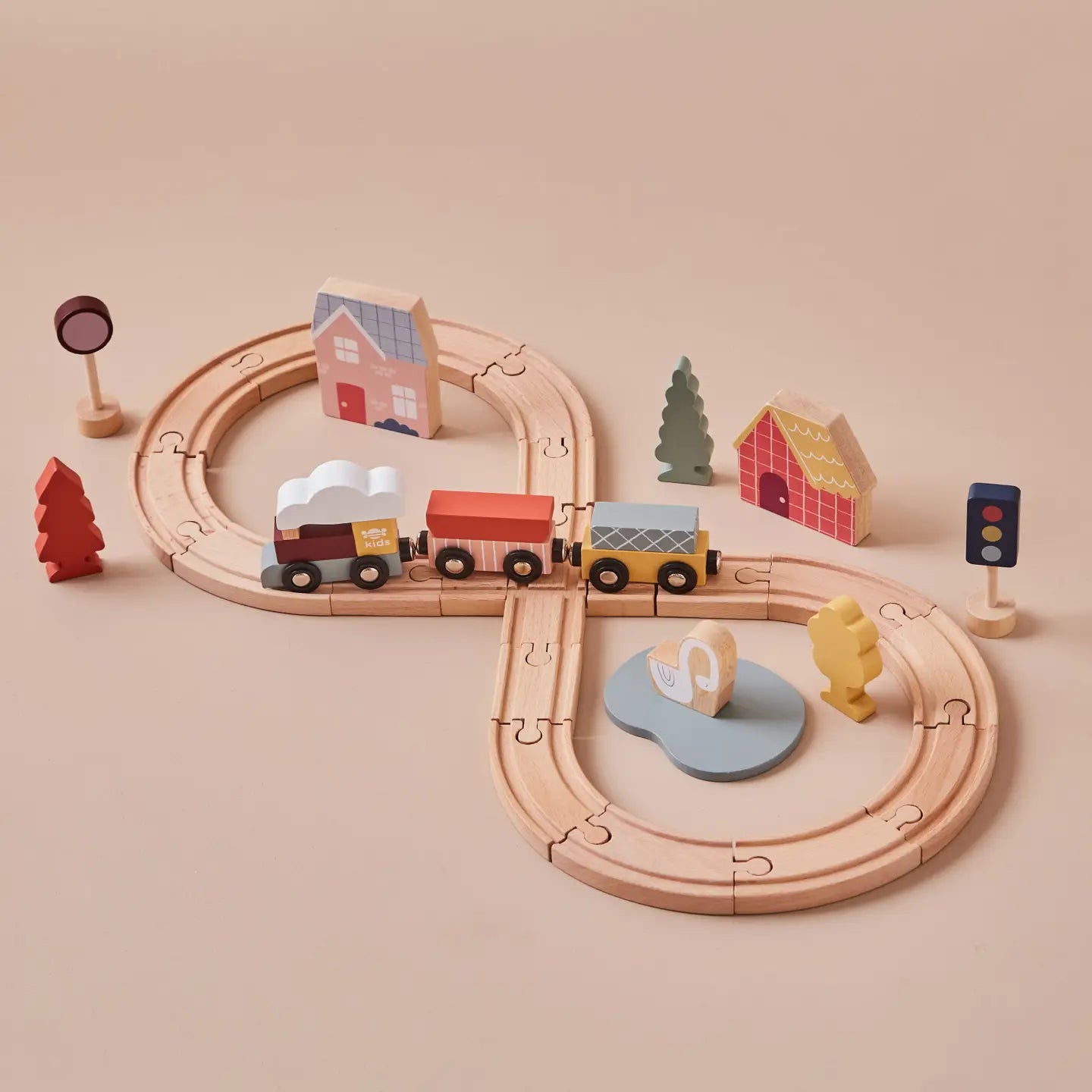Wooden Kids Train Set (Fsc)