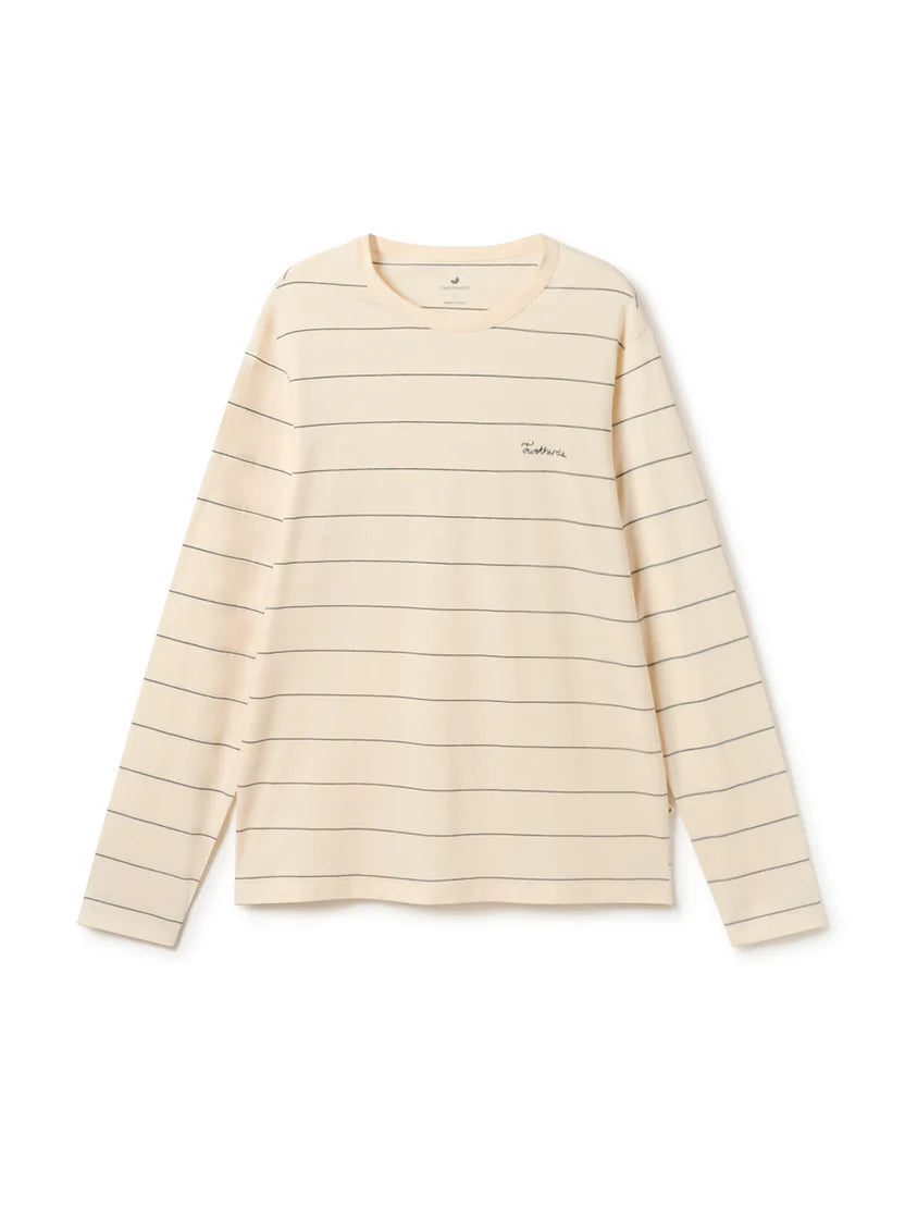 Akutan Longsleeve — Stripes Ecru