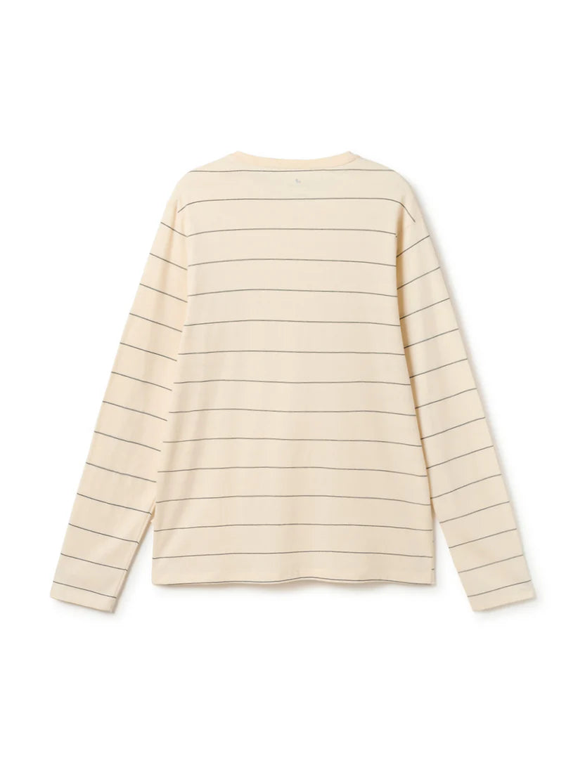 Akutan Longsleeve — Stripes Ecru