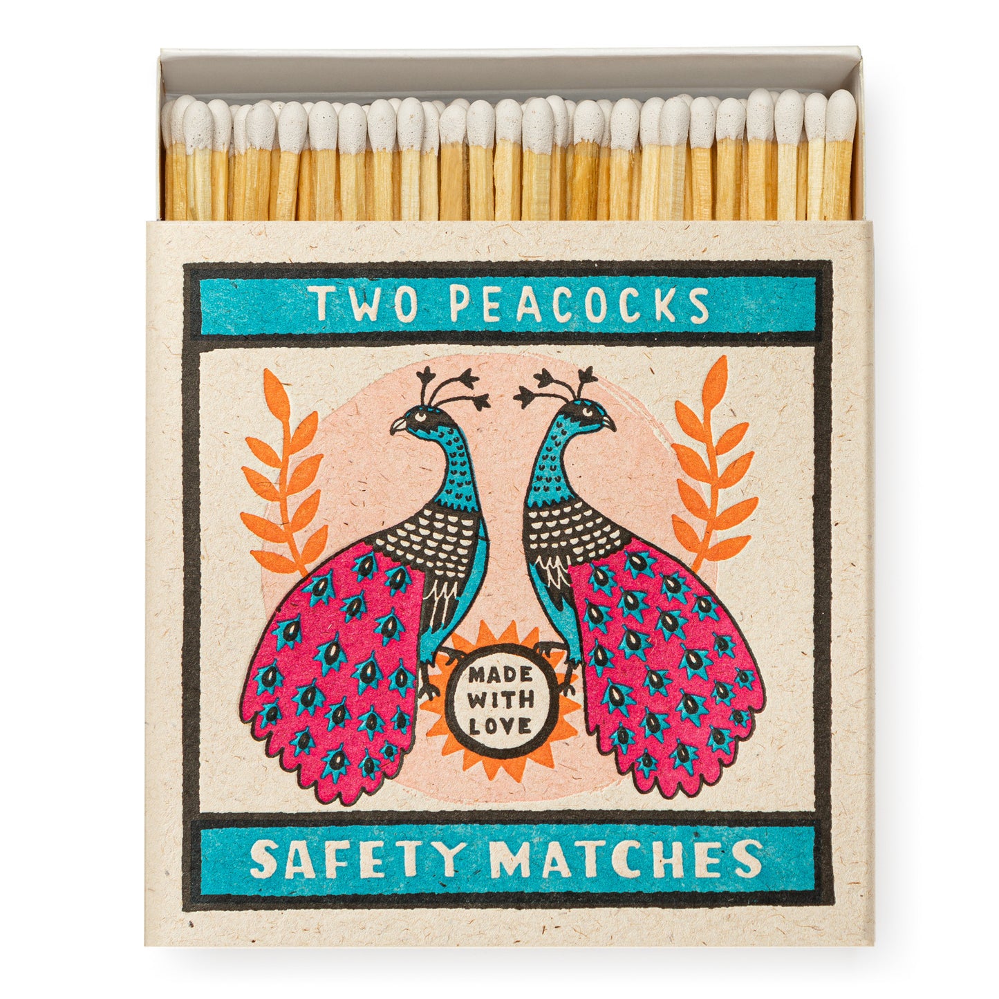 Matchbox - Two Peacocks by Charlotte Farmer