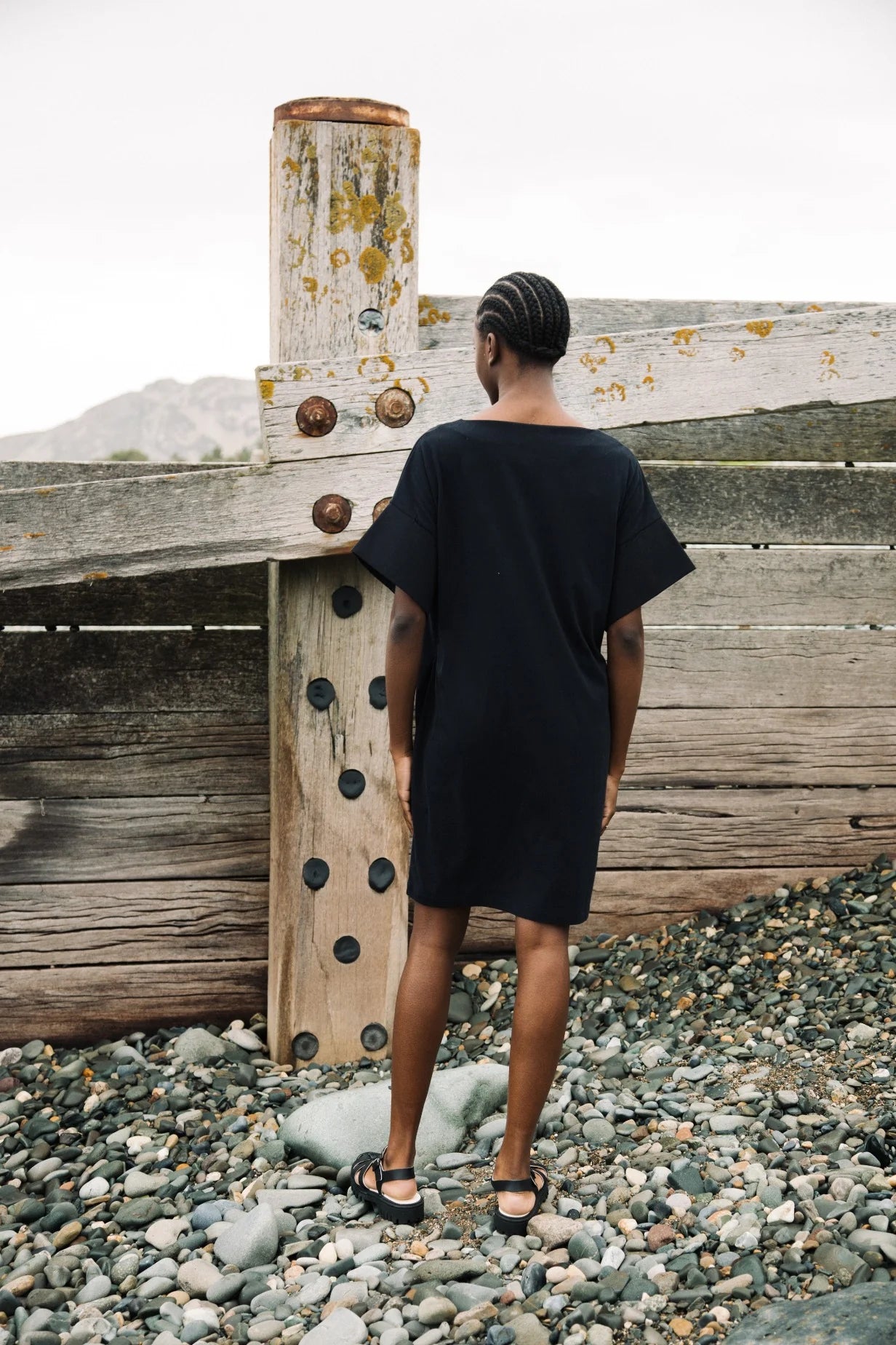 Toba Organic Cotton Dress - Black