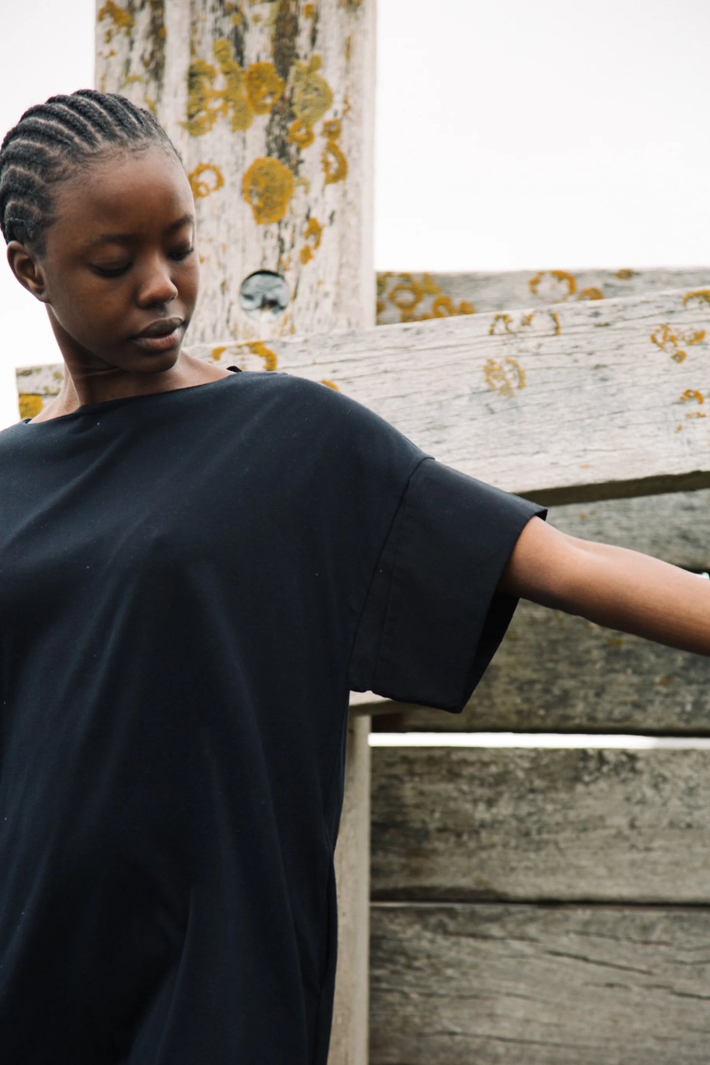 Toba Organic Cotton Dress - Black