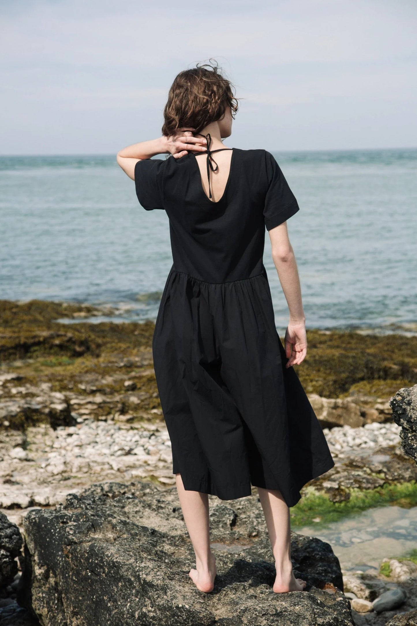 Zarya Organic Cotton Jumpsuit - Black