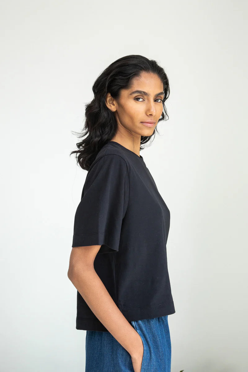 Bay Organic Cotton Top - Black