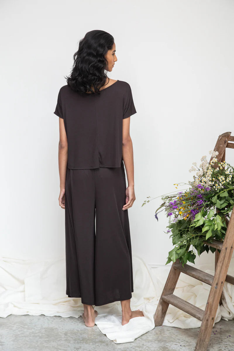 Pixie-Lou Lyocell Top - Charcoal