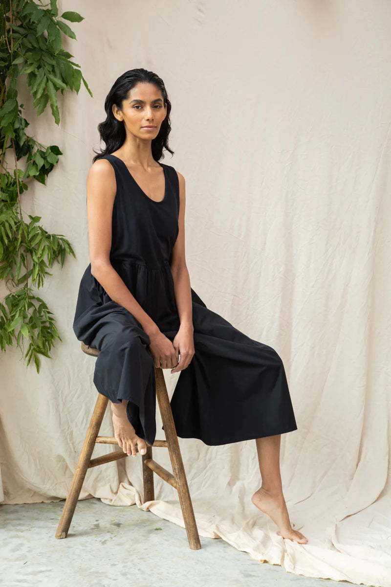 Rory Organic Cotton Jumpsuit - Black