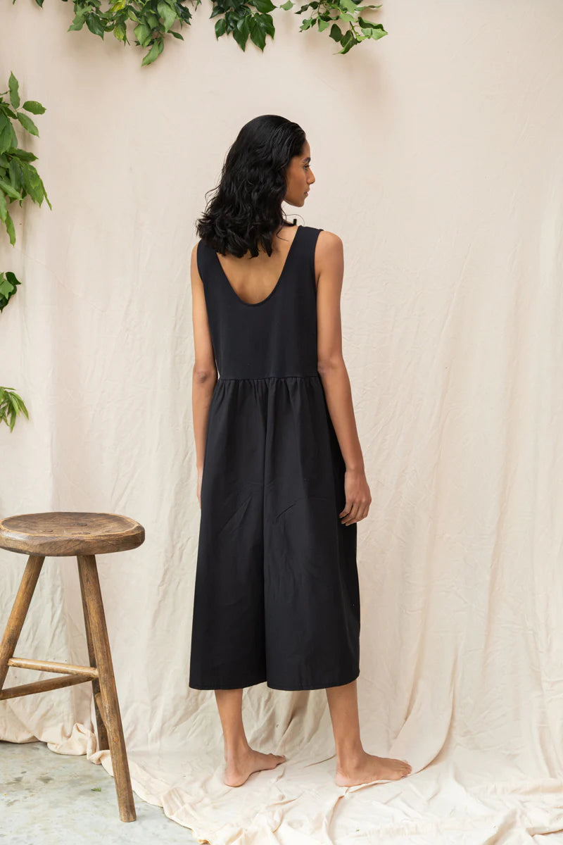 Rory Organic Cotton Jumpsuit - Black