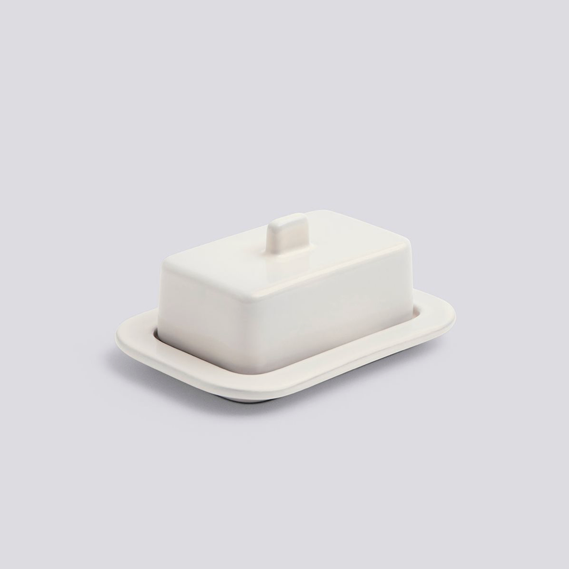 BARRO BUTTER DISH - OFF WHITE