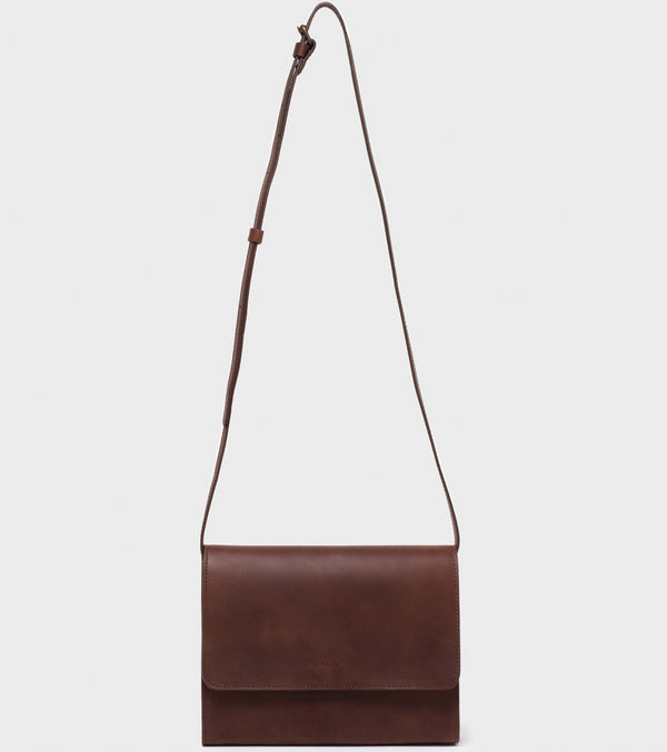 CB01 CROSSBODY BAG - DARK BROWN