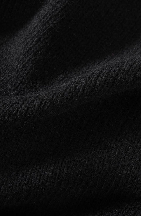 CLEMENTE - Recycled Cashmere Turtleneck Sweater - Slate Black