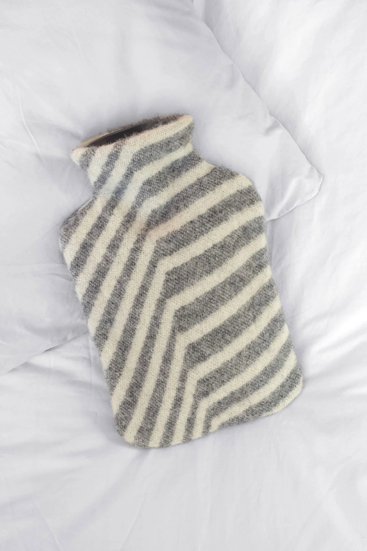 Hot Water Bottle Cover with Hot Water Bottle - Leaves Granite