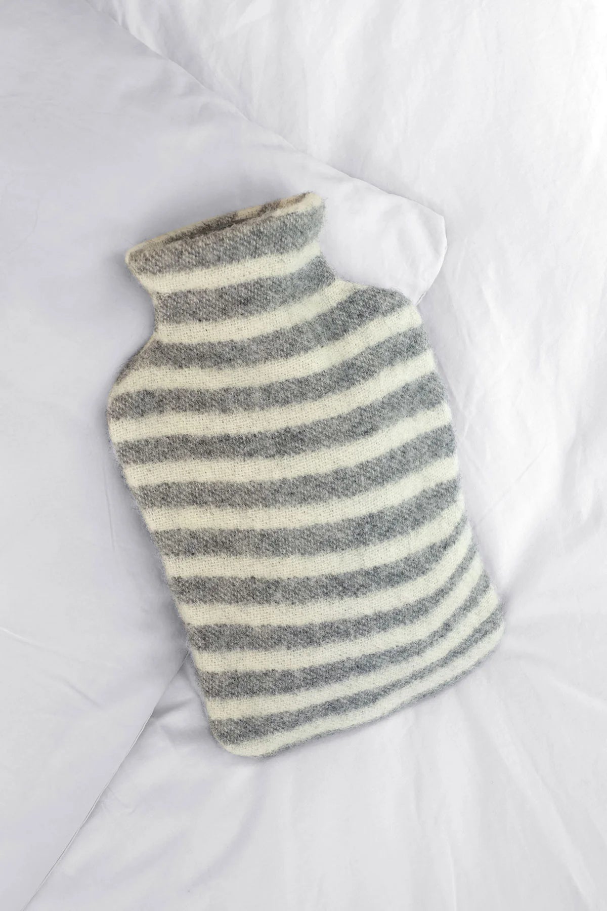 Hot Water Bottle Cover with Hot Water Bottle - Leaves Granite