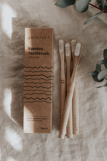 Bamboo Toothbrush - 4 Pack