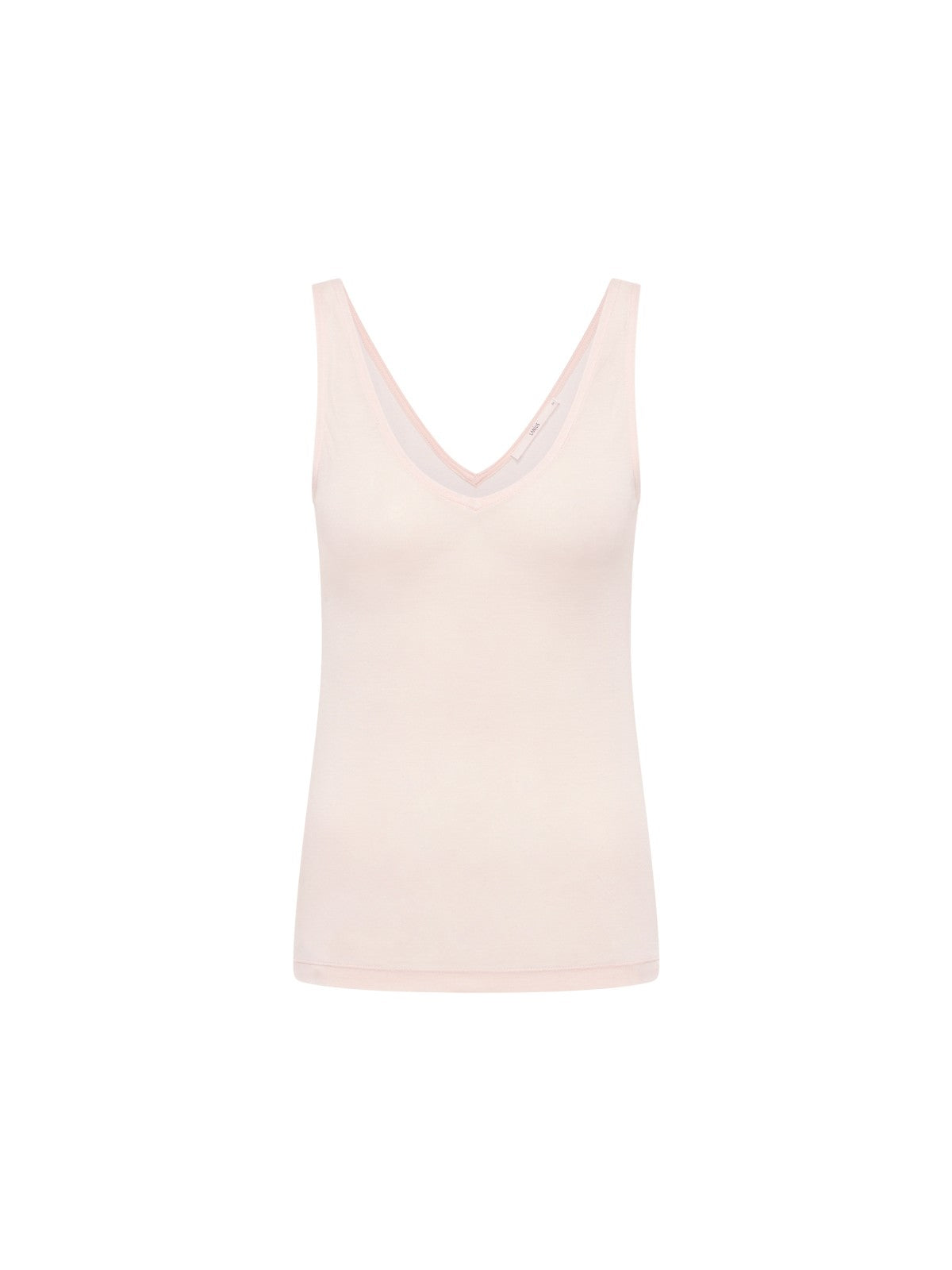 Top made from TENCEL™ with V-neck - Vanilla