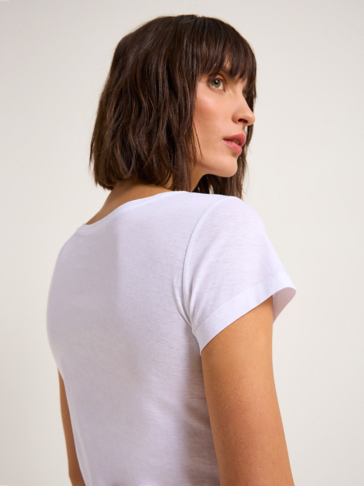 SHORT SLEEVED SHIRT (GOTS) made of organic cotton - White