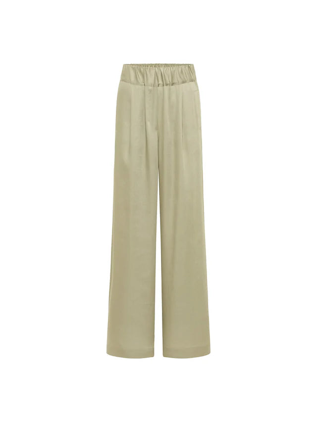 Wide-leg pants made from Tencel™ Lyocell - Aqua Grey